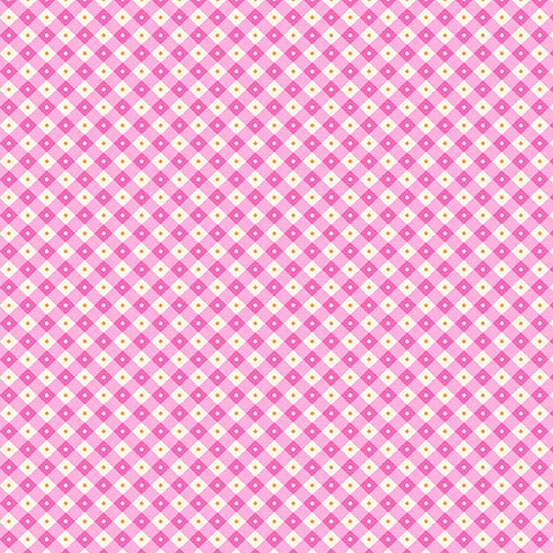 Beloved Blossoms - Checker Dot - Pink