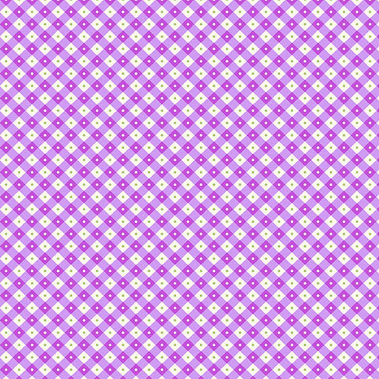 Beloved Blossoms - Checker Dot - Lilac
