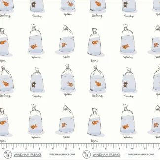 Goldfishes in Bags - White