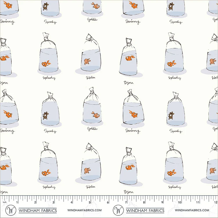 Goldfishes in Bags - White
